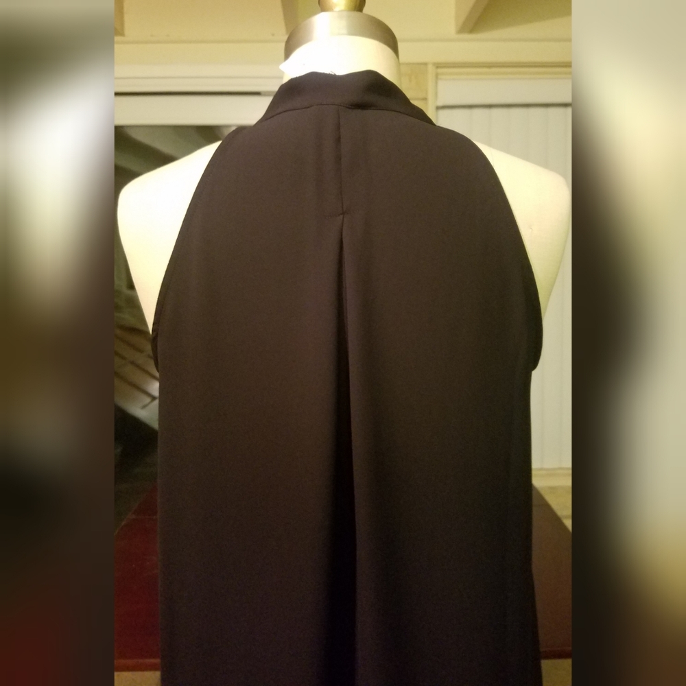Ann Taylor Pleated Tie Neck Halter Shell - Picture 6 of 16